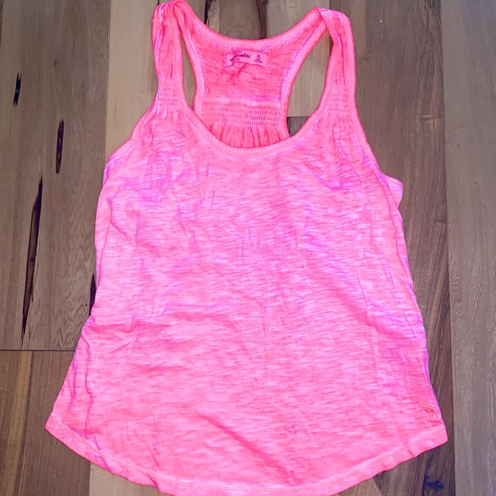 NWOT~ABERCROMBIE KIDS~ NEON ORANGE/PINK TOP~XL